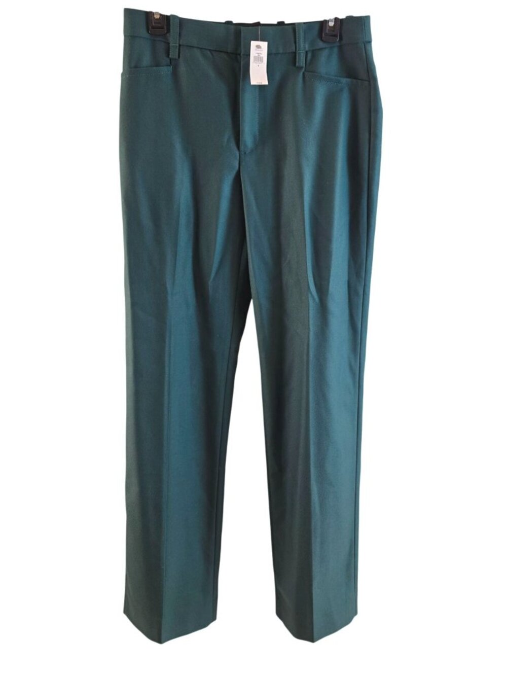 Banana Republic 100% Wool Dress Pants Women 6 Hunter Green NWT Straight Leg